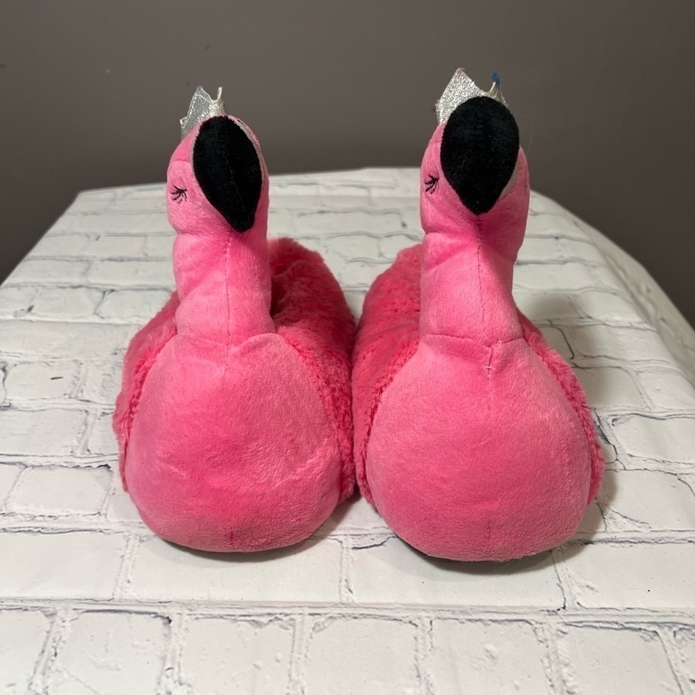 Girls' Flamingo House Slippers, Size 2-3